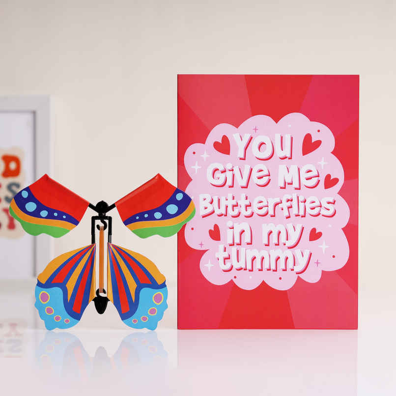 Surprise Butterfly Pop-Up Love Greeting Card | Oye Happy