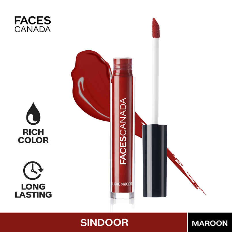 Faces Canada Liquid Sindoor Maroon Faces Canada Liquid Sindoor Maroon