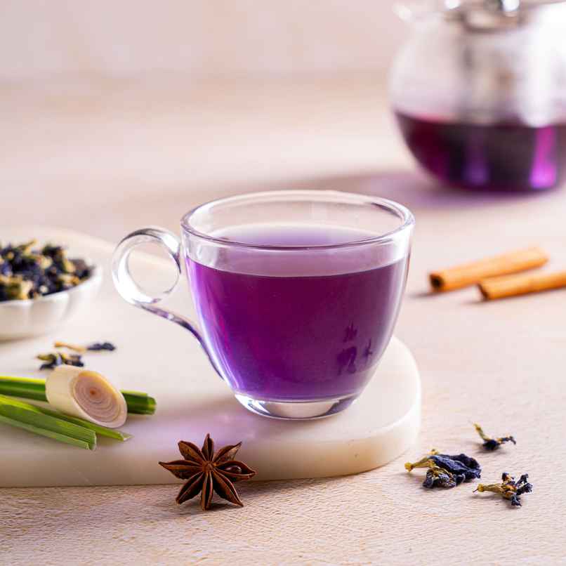 Blue Flower Rose Tea