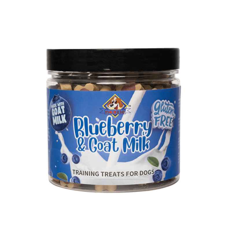 Nootie Gluten Free Training Treats For Dogs | All Life Stages Blueberry & Goat Milk Flavour