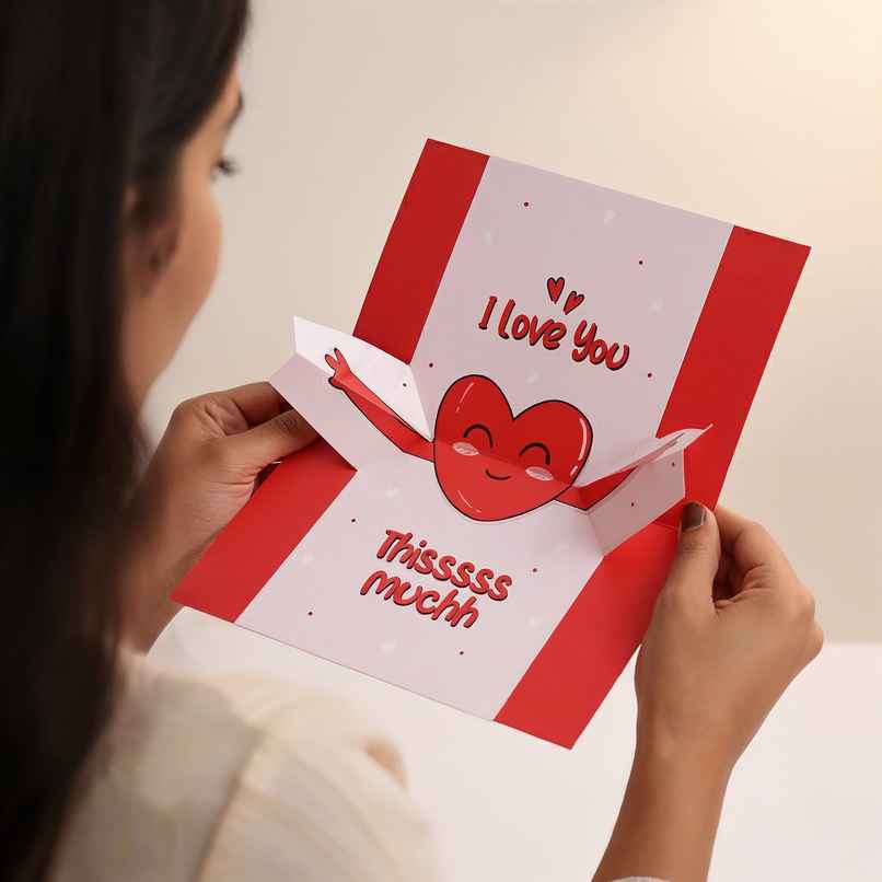 Pop-Up Hug Greeting Card - 3D Love Surprise | Oye Happy