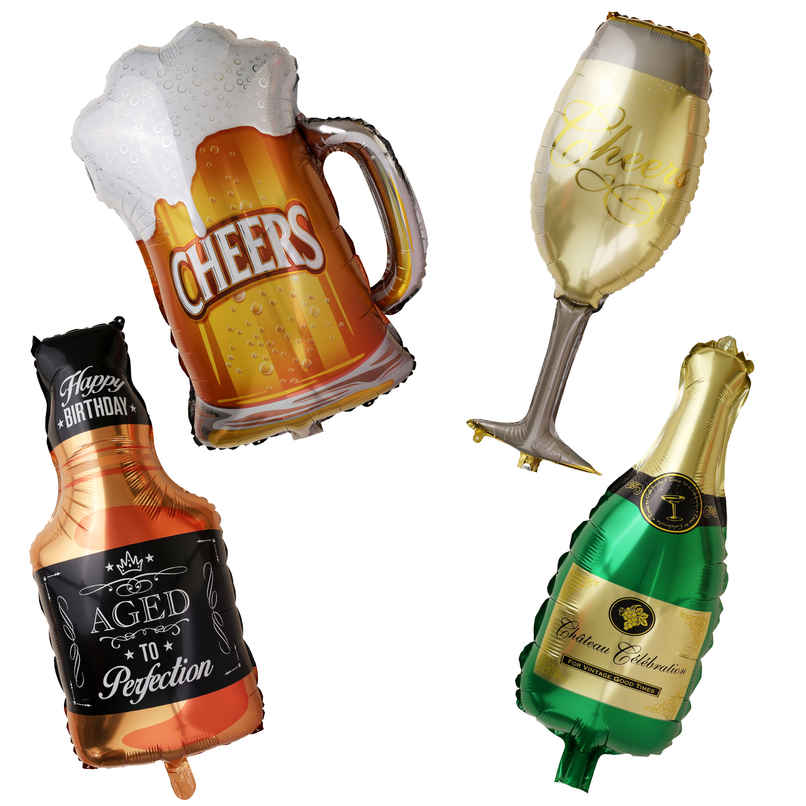 Champagne Bottle Balloon | Birthday Decoration | Party Needs | Assorted | Propcon