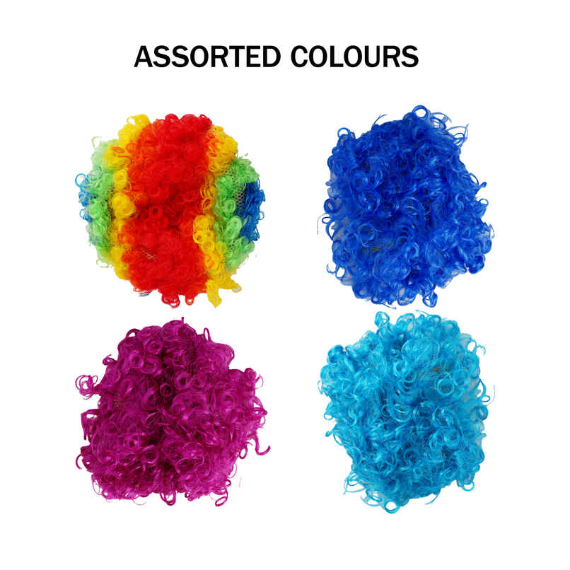 Team India Supporter Wig for Cricket Match Parties | Assorted | Propcon Team India Supporter Wig for Cricket Match Parties | Assorted | Propcon