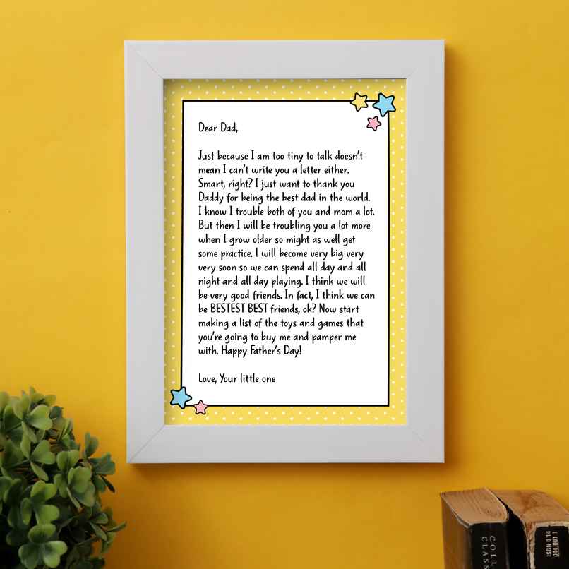 Happy Mail Letter From Baby For Expecting Dads