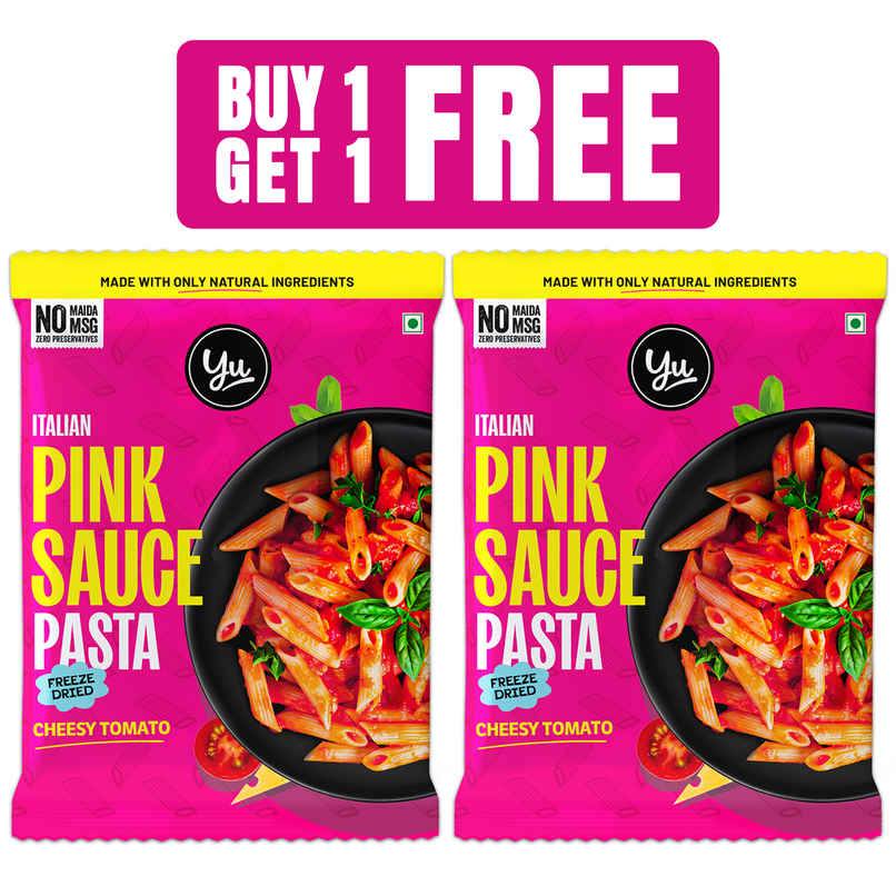 Yu Pink Sauce Instant Wheat Pasta | Penne - Combo Pack Yu Pink Sauce Instant Wheat Pasta | Penne - Combo Pack