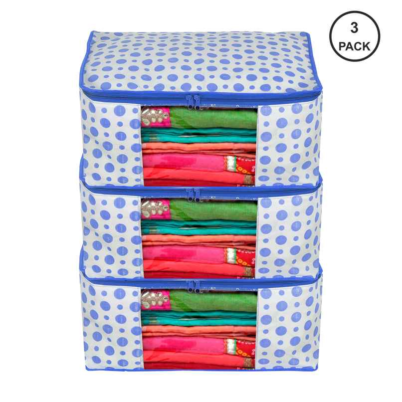 Capsicum Saree Cover - Grey Sonali | Pack Of 3