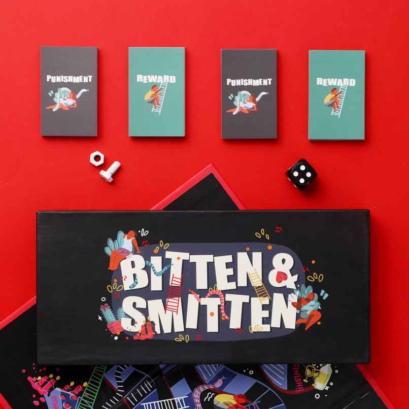 Bitten & Smitten Naughty Snakes & Ladders by Propcon | Adult Games & Accessories | Party Needs