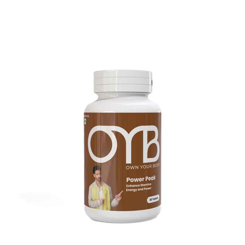 OYB Power Peak - Stamina Booster & Vitality Booster With Shilajit