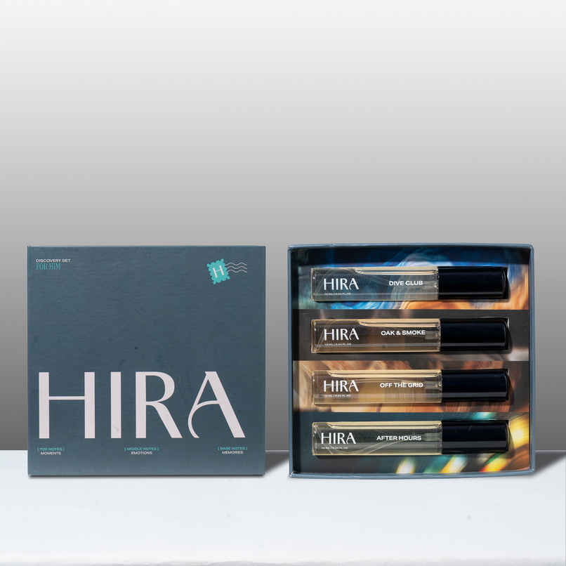 HIRA Discovery Set for Him | EDP | Dive Club, Oak & Smoke, Off The Grid, After Hours
