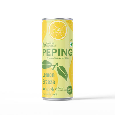 Peping Prebiotic Fizzy Drink | Lemon Breeze