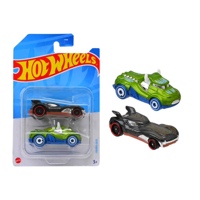Hot Wheels 2-Car Pack of 1:64 Scale VehiclesTheme-HWD09 Hot Wheels 2-Car Pack of 1:64 Scale VehiclesTheme-HWD09