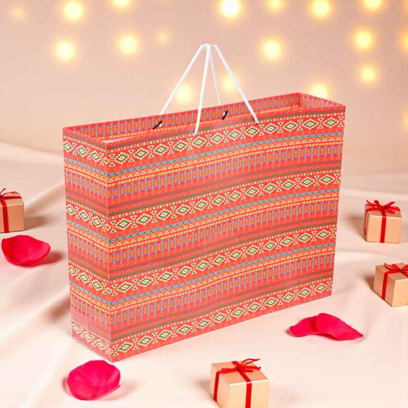 Orange Green Gift Bag | Mad Over Print