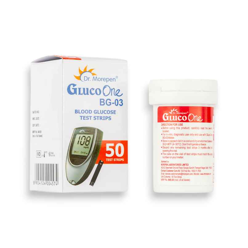  Gluco One BG 03 Blood Glucose Test Strip