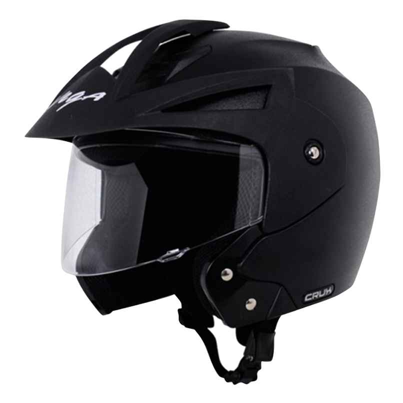 Vega Crux Open Face Black Helmet | M Vega Crux Open Face Black Helmet | M