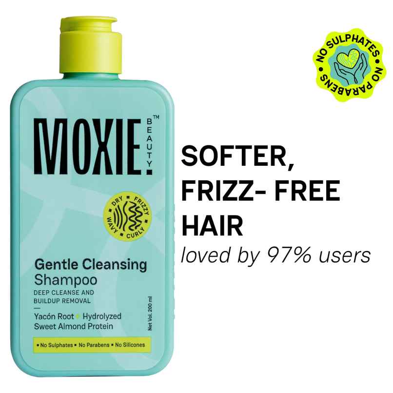 Moxie Beauty Gentle Cleansing Shampoo | For Frizzy, Dry, Wavy & Curly Hair Moxie Beauty Gentle Cleansing Shampoo | For Frizzy, Dry, Wavy & Curly Hair