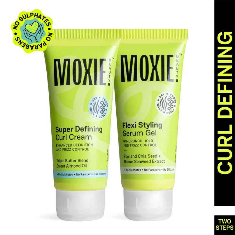 Moxie Beauty Curly Vibe Setter Travel Duo | Boosts Curl Definition & Retains 96% Moisture