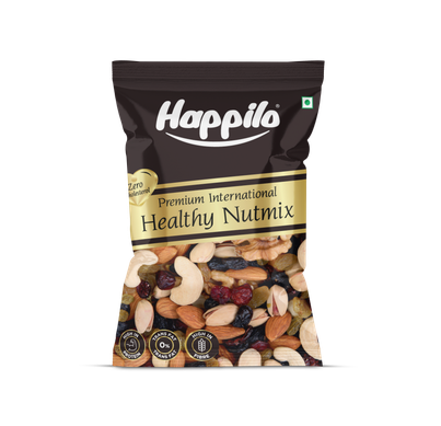 Happilo Premium Healthy Nutmix|Almonds, Cashews, Green Raisins, Pista, Walnuts, Black Raisin