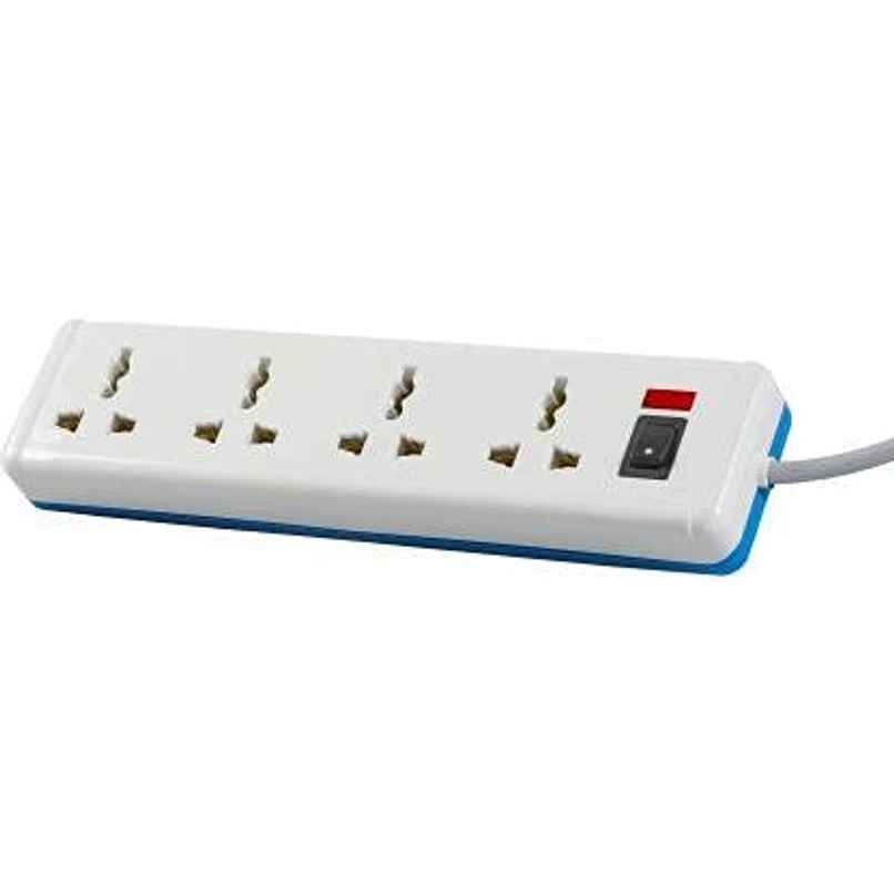 Havells Spikestar 4+1 Surge & Spike Guard With 2M Cable (6A/1440W), 240 Volts - White