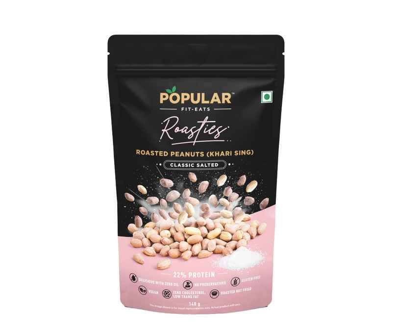 Popular Roasties Dry Roasted Peanut | Khari Sing | Classic Salted