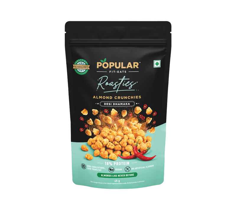 Popular Roasties Almond Crunchies | Desi Dhamaka