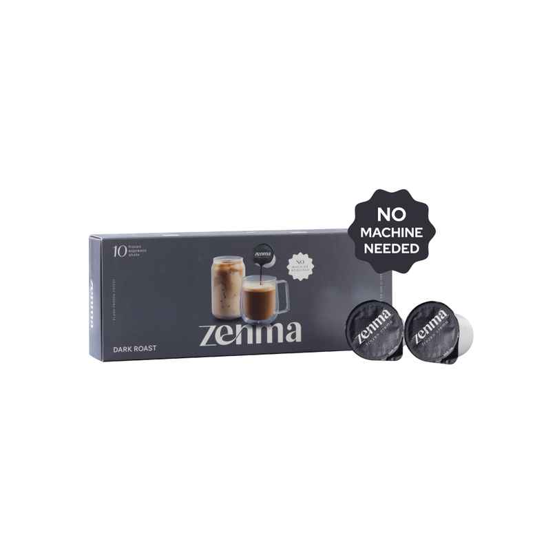 Zenma Coffee Frozen Espresso Shots Dark Roast Coffee Pods