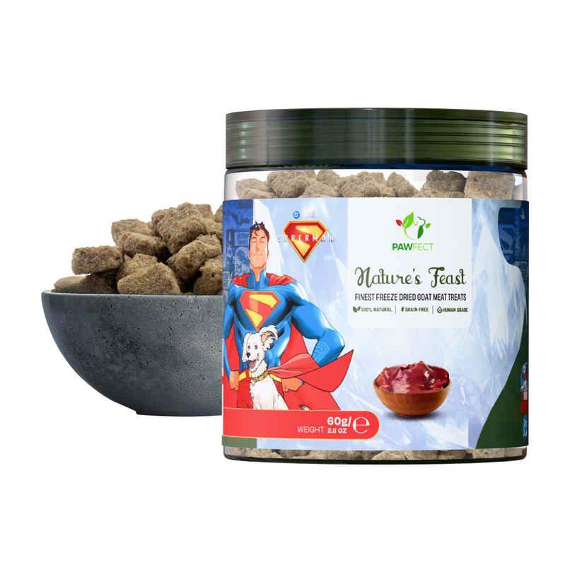 Pawfect Freeze Dried Dog Treats | 100% Natural Goat | Grain Free | Training & Topper