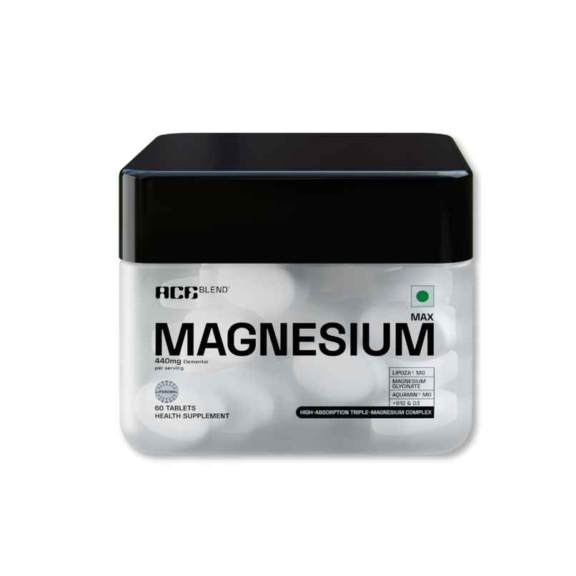 Ace Blend Max Magnesium Tablets 440mg | Magnesium Glycinate - Liposomal Lipoza - Aquamin Ace Blend Max Magnesium Tablets 440mg | Magnesium Glycinate - Liposomal Lipoza - Aquamin