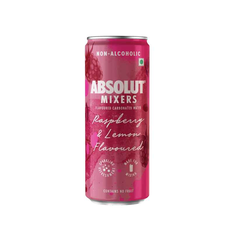 Absolut Mixers Sparkling Raspberry & Lemon Flavoured