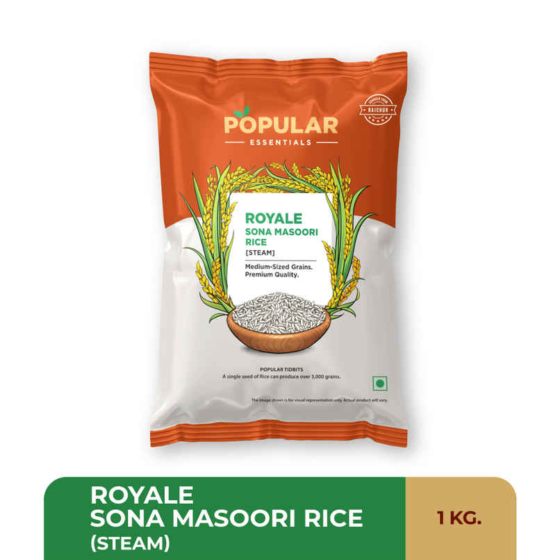 Popular Essentials Sona Masouri Steam Rice