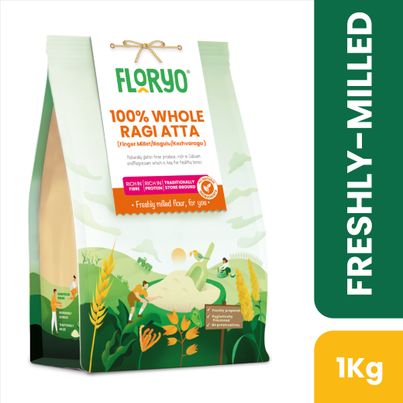 Floryo Freshly Milled Ragi Atta | Finger Millet Ragulu Kezhvaragu