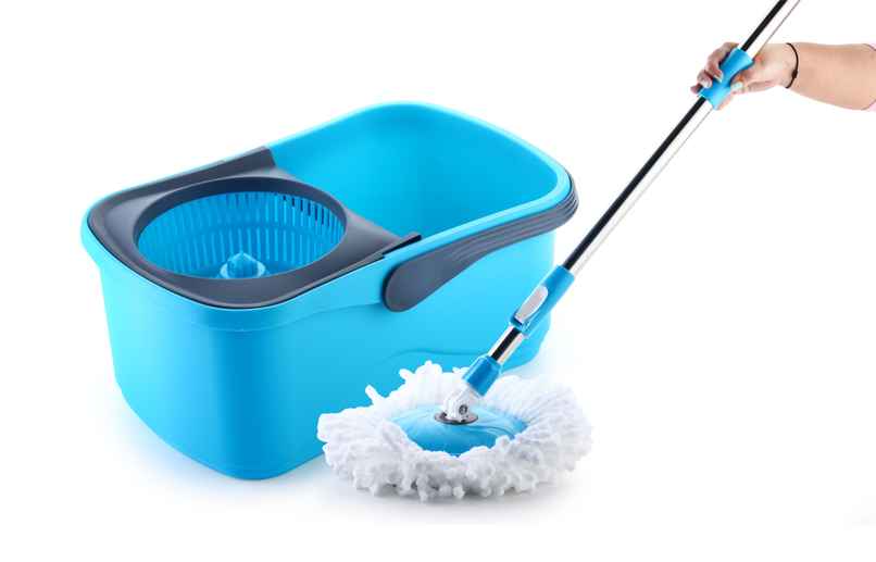 Proclean Elegant Bucket Spin Mop | With Telescopic Rod - 19-22 mm | With 2 Microfiber Mop