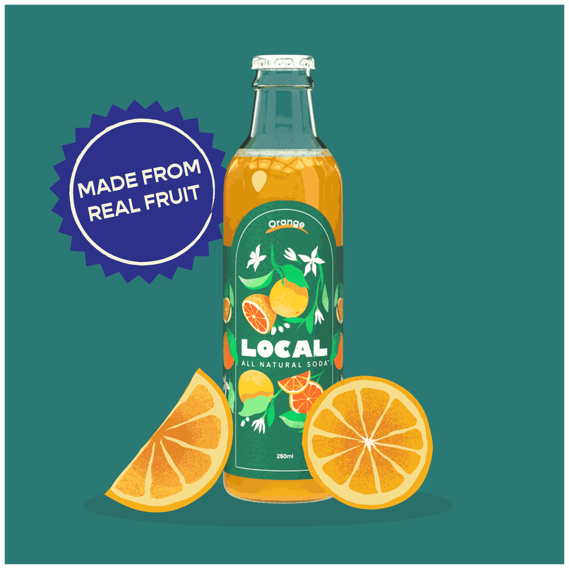 Local All Natutal Orange Soda