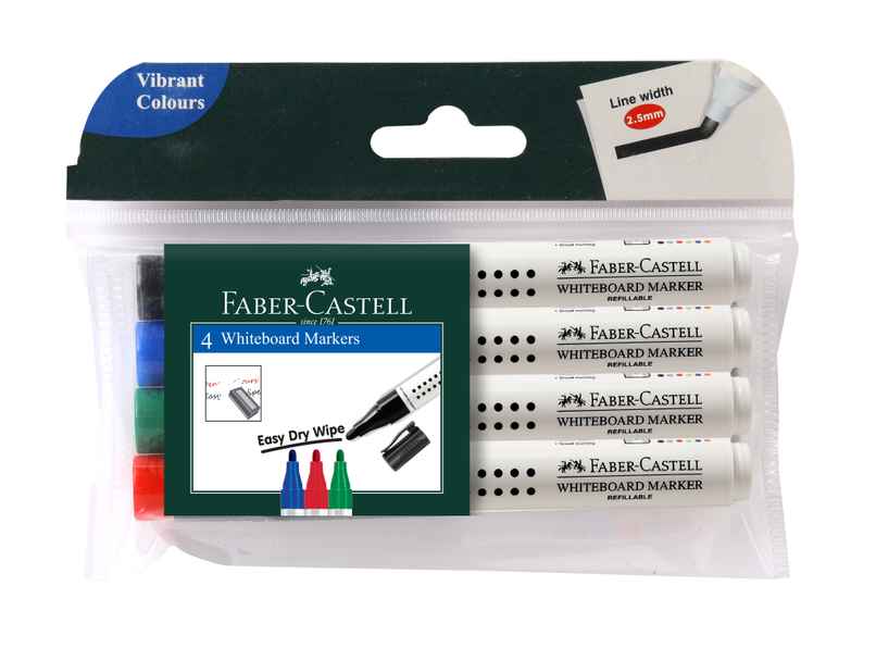 Faber-Castell-Whiteboard Marker Pen Set Of 4