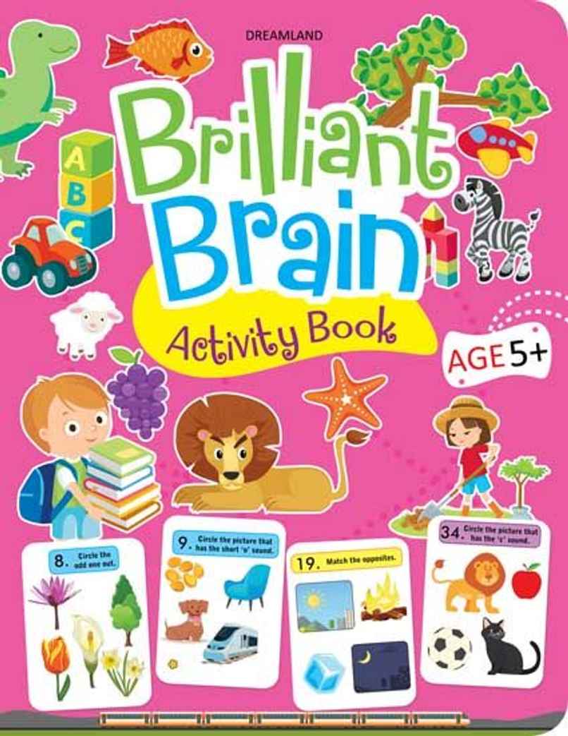 Brilliant Brain Activity Book for kid 5+ with Fun Activities, Puzzles & Learning Activities for Kid