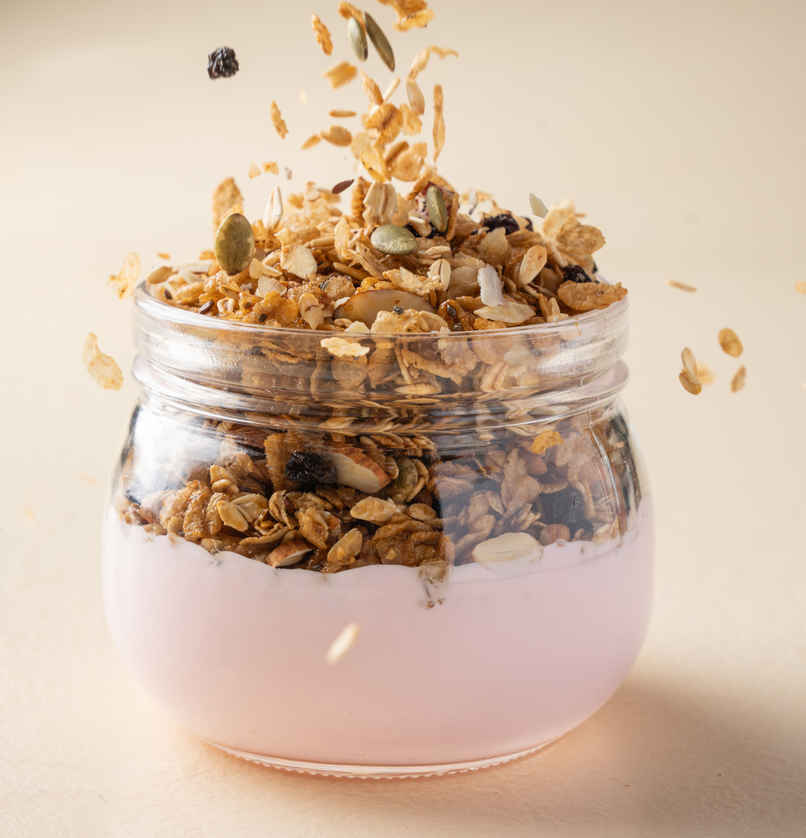 Muesli with Strawberry Greek Yogurt