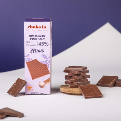 Chokola 45% Himalayan Pink Salt Minis