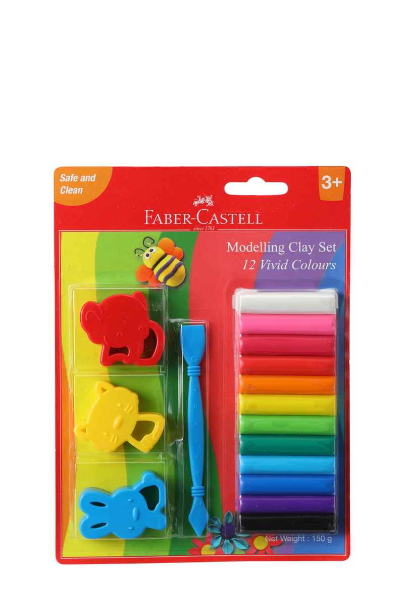 Faber-Castell-Mod Clay 150 G With Toys Blister