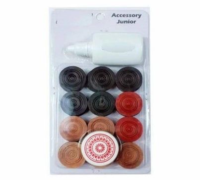 Classic Carrom Coin With Stricker And Power