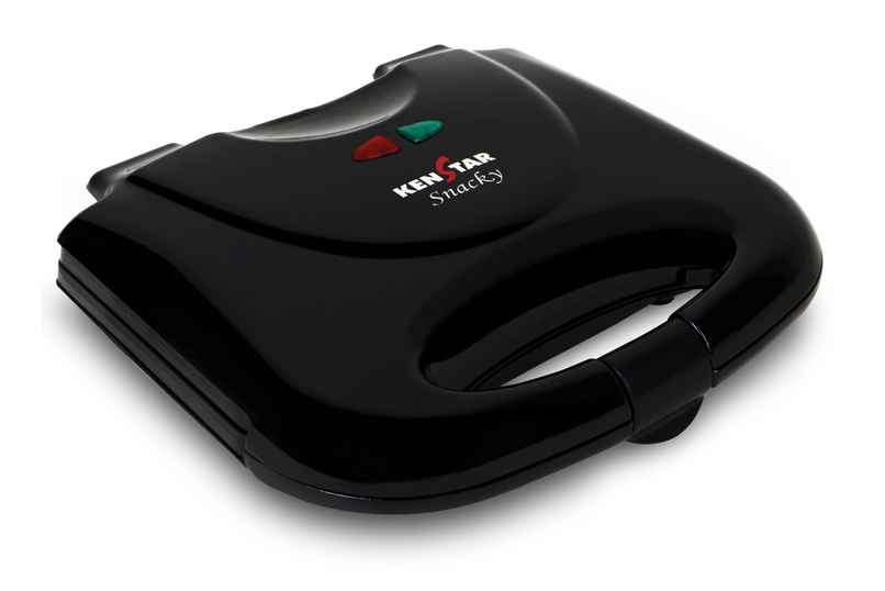 Kenstar SNACKY 750W Sandwich Toaster with Durable Die Cast Aluminium Plates,Power Indicators-Black