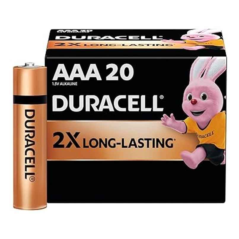 Duracell Alkaline AAA Batteries | Pack of 20