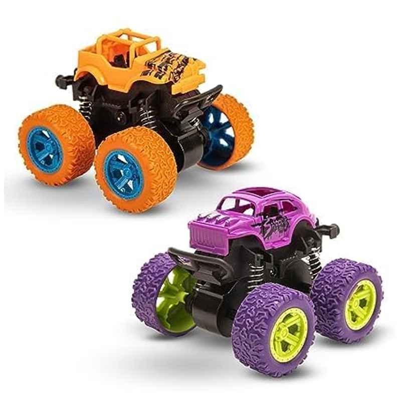 Fablue Push And Go Car For Kids - Mini Monster Friction Power Truck | Multicolour