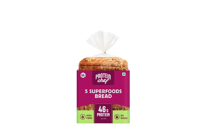 5 SuperFoods Multigrain Bread (54 g Protein, No Maida Premium Wheat Breads)