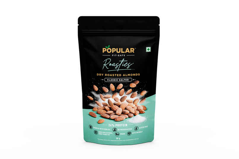 Popular Roasties Dry Roasted Almond | Classic Salted