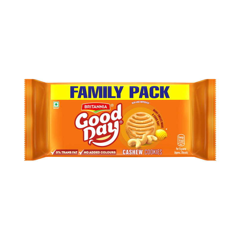 Britannia Good Day Cashew Cookies| Trans Fat-free