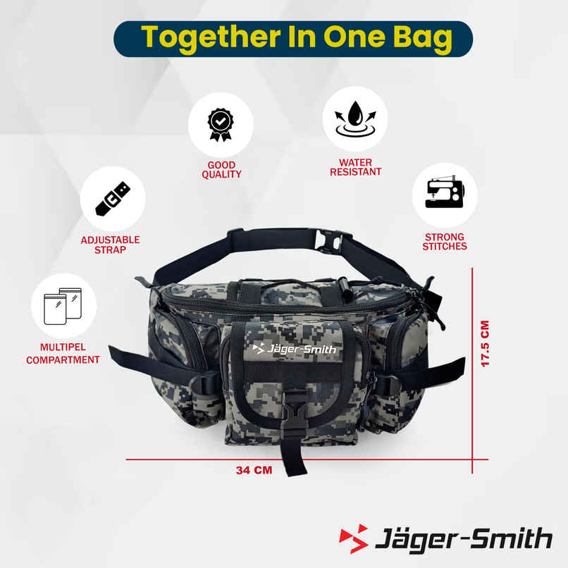 Jager-Smith JSWB 100 Rider Multipupose Waist Bag | Camoflogue Jager-Smith JSWB 100 Rider Multipupose Waist Bag | Camoflogue