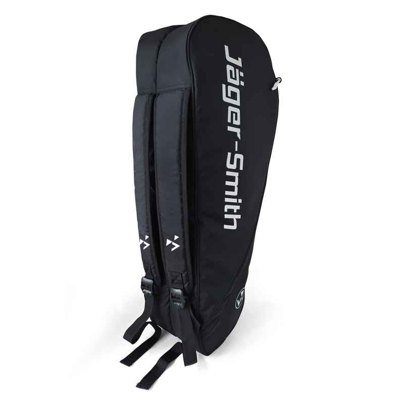 Jager-Smith Shine Two Compartment Isoft Badminton Bag with Padded Straps | Spill Proof | Black Jager-Smith Shine Two Compartment Isoft Badminton Bag with Padded Straps | Spill Proof | Black