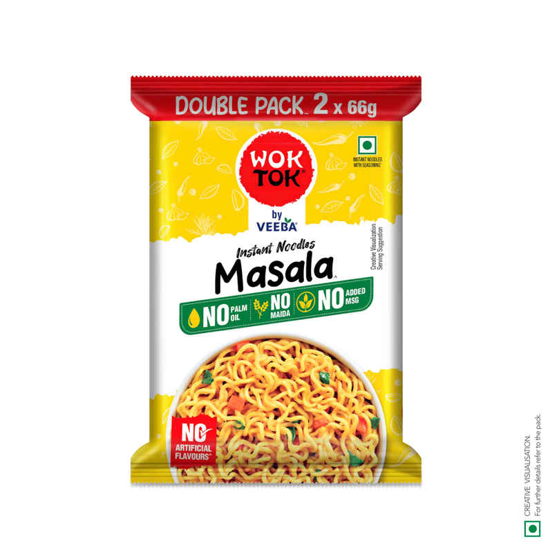 Wok Tok by Veeba Masala Instant Noodles | No Maida | No Palm Oil