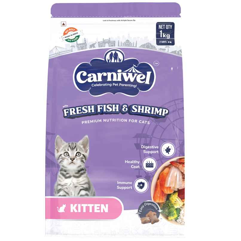 Carniwel Fresh Fish And Shrimp Dry Cat FOOD | Kitten