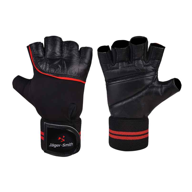 Jager-Smith Sg 302 Gym Gloves For Men & Women With Wrist Support Jager-Smith Sg 302 Gym Gloves For Men & Women With Wrist Support