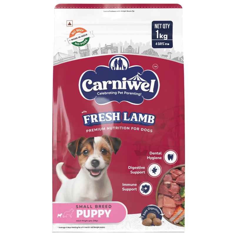 Carniwel Fresh Lamb Dry Dog Food For Small Breed | Puppy Carniwel Fresh Lamb Dry Dog Food For Small Breed | Puppy